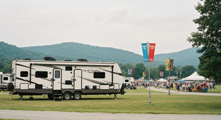RV rental for North Carolina Apple Festival near Asheville NC