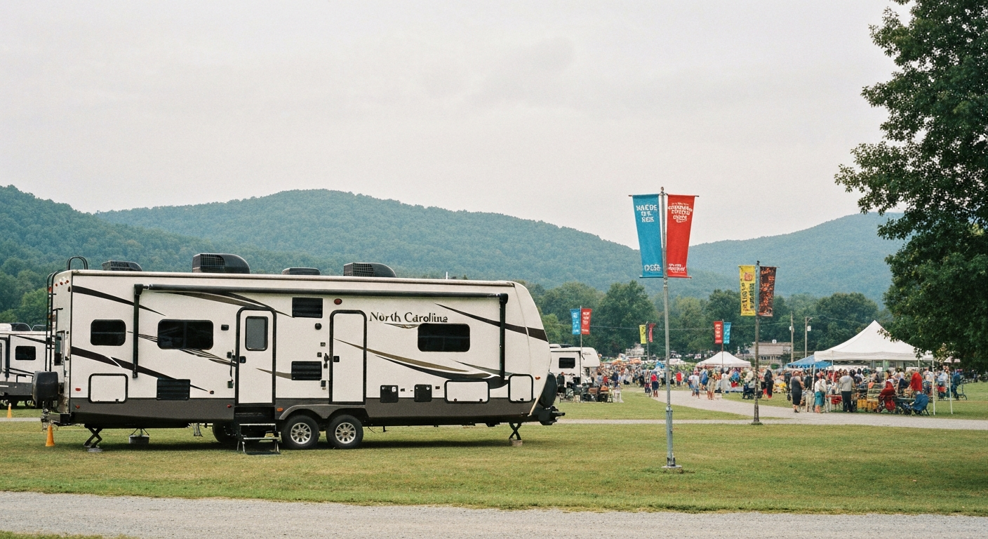 RV rental for North Carolina Apple Festival near Asheville