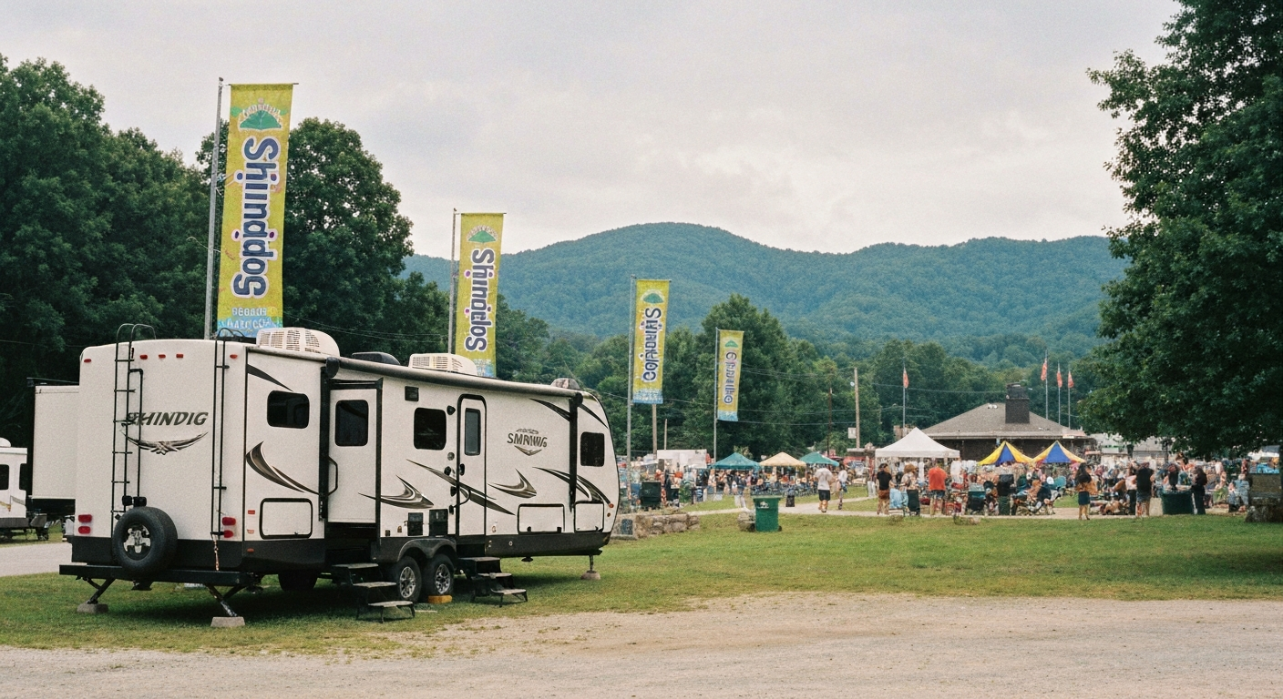 RV rental for Shindig on the Green near Asheville