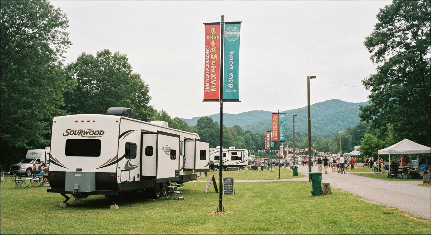 RV rental for Sourwood Festival near Asheville